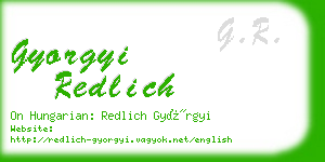 gyorgyi redlich business card